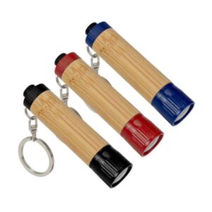 Llavero Linterna Bambú